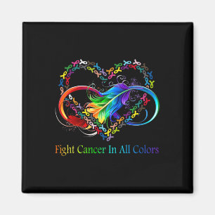 Aimant Lutter contre le cancer dans toutes les couleurs L