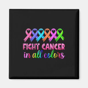 Aimant Lutter contre le cancer dans toutes les couleurs P