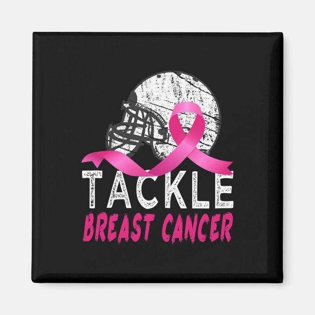 Aimant Lutter contre le cancer du sein Survivant Football (Devant)