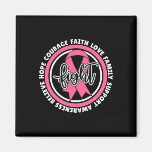 Aimant Lutter contre le cancer Ruban rose Breast Cancer G