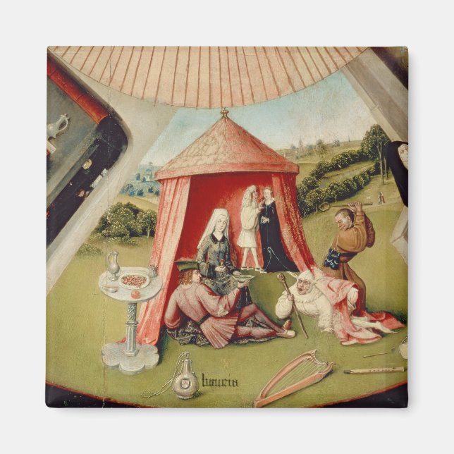 Aimant Luxe, détail de La Table des Sept (Devant)