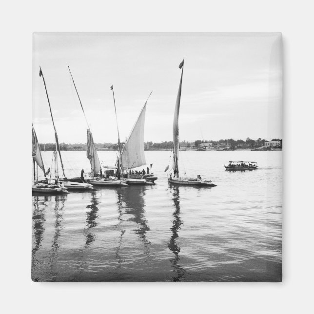 Aimant Luxor Egypt, Feluccas sur le Nil (Devant)