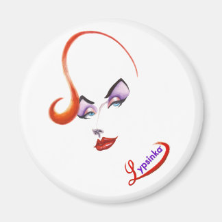 Aimant Lypsinka élégant (rond)