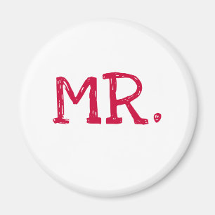 Aimant M. rouge des textes de marié
