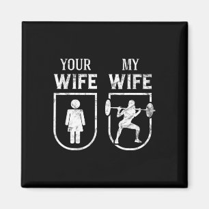 Aimant Ma Femme Votre Femme Poids Bodybuilding Amusant