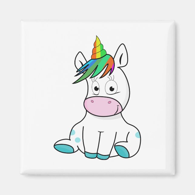 Aimant Ma petite licorne mignonne (Devant)