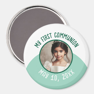 Aimant Ma première communion Photo personnalisée et date