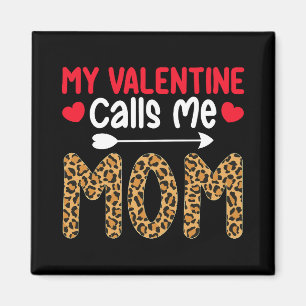 Aimant Ma Saint Valentin M'Appelle Maman Leopard Buffalo 