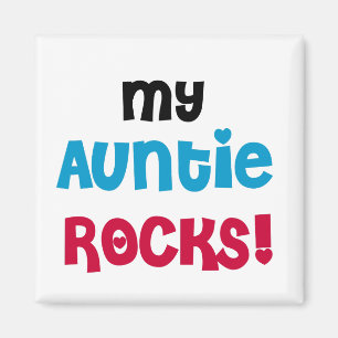 Aimant Ma tante Rocks Tshirts et cadeaux