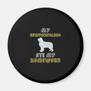 Aimant Ma terre-neuve a mangé mes devoirs   Citations de 