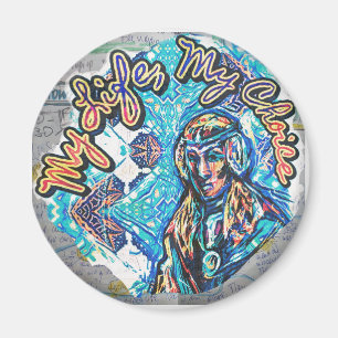 Aimant Ma Vie, Mon Choix. Femme princière et fractale