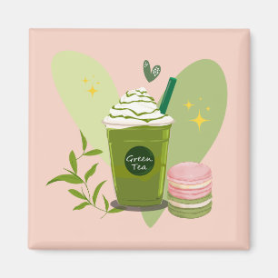 Aimant Macarons Matcha Latte