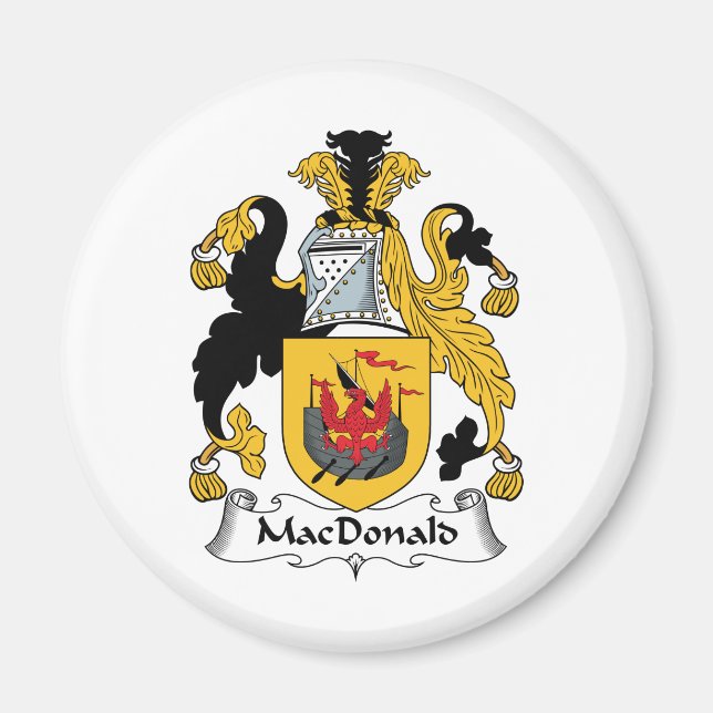 Aimant MacDonald Famille Crest (Devant)