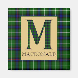Aimant MacDonald Tartan Monogramme M