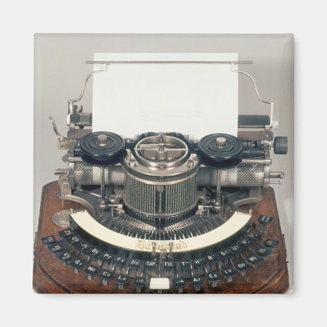 Aimant Machine à écrire Hammond, avec clavier idéal (Devant)