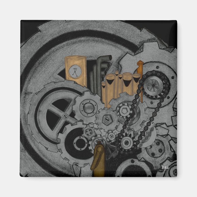 Aimant Machines à vapeur (Devant)