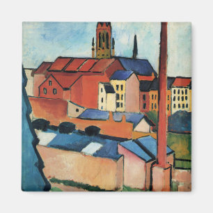 Aimant Macke - St. Mary's avec Maisons et Chimney (Bonn)