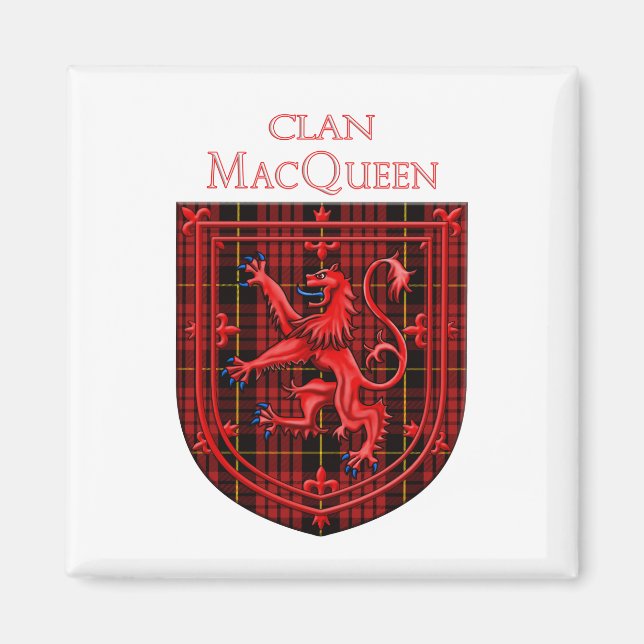 Aimant MacQueen Tartan Scottish Plaid Lion Rampant (Devant)