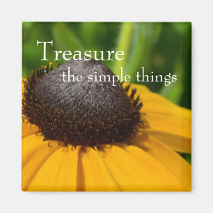 Aimant Macro Fleur Jaune