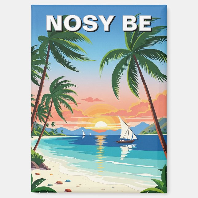 Aimant Madagascar Nosy Be Travel (Recto)