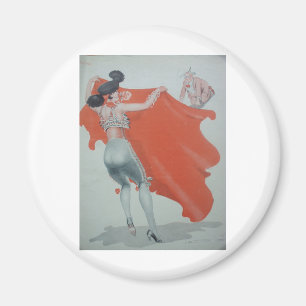 Aimant Madame Bullfighter Holds Them Off des années 1920