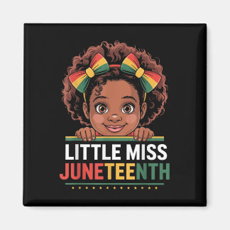 Aimant Mademoiselle Juneteenth Liberté Américaine Africai