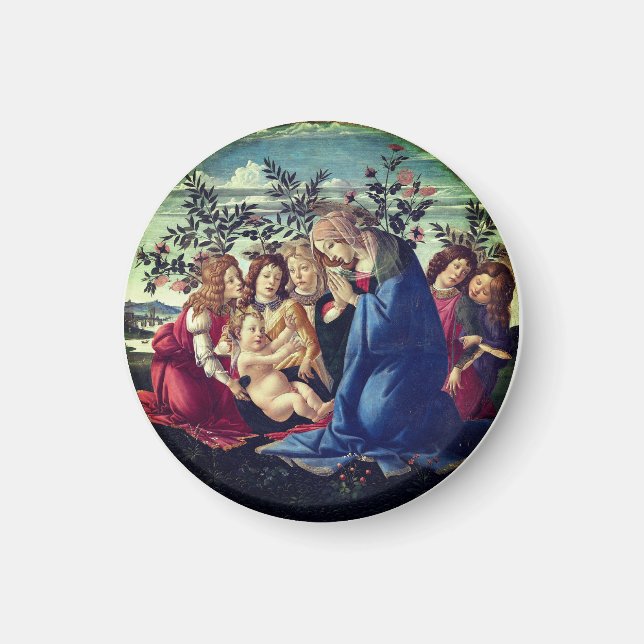 Aimant Madonna Adoring the Child with Five Angels (Devant)