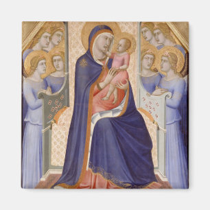 Aimant Madonna dans la gloire, c.1315 (tempera sur le