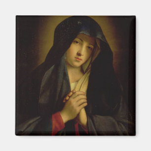 Aimant Madonna dans la peine (huile sur la toile)
