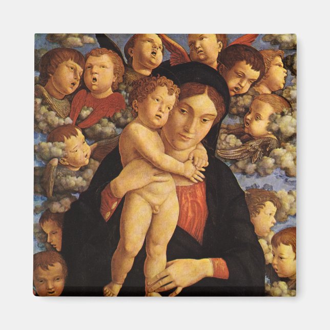 Aimant Madonna des Tcherubim par Andrea Mantegna (Devant)
