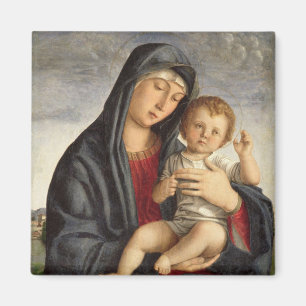 Aimant Madonna et enfant (huile sur le panneau) 2