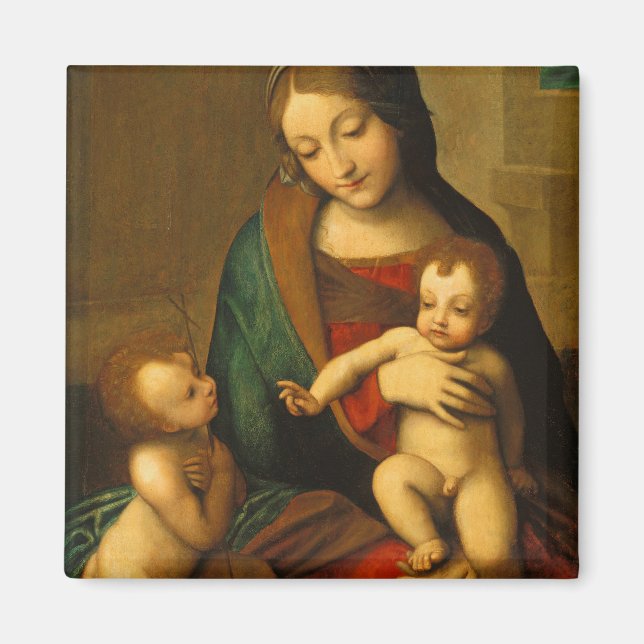 Aimant Madonna et l'enfant avec les saints (Devant)
