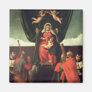 Aimant Madonna et l'enfant avec quatre saints, 1546