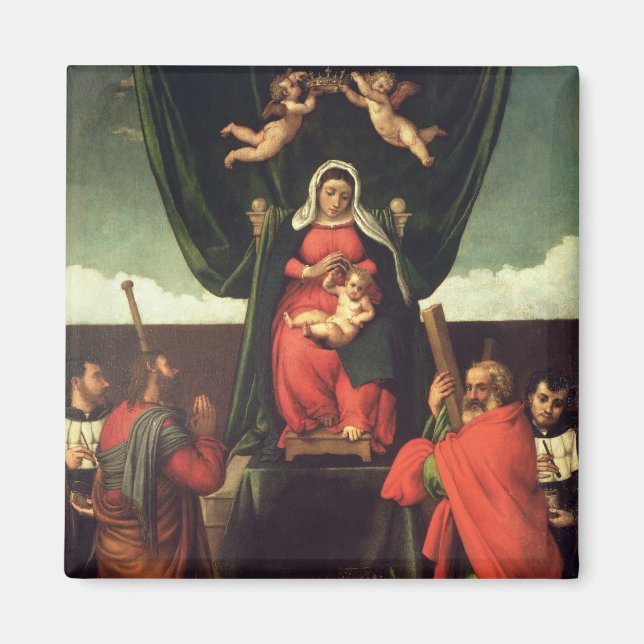 Aimant Madonna et l'enfant avec quatre saints, 1546 (Devant)