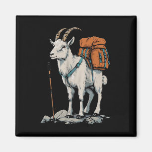 Aimant Magasin de Noël Mountain Goat Backpacker Randonnée