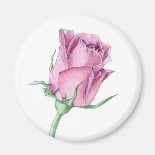 Aimant Magazine rose