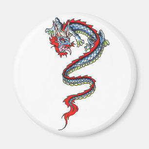 Aimant Magnat à thème Cool Oriental Dragon