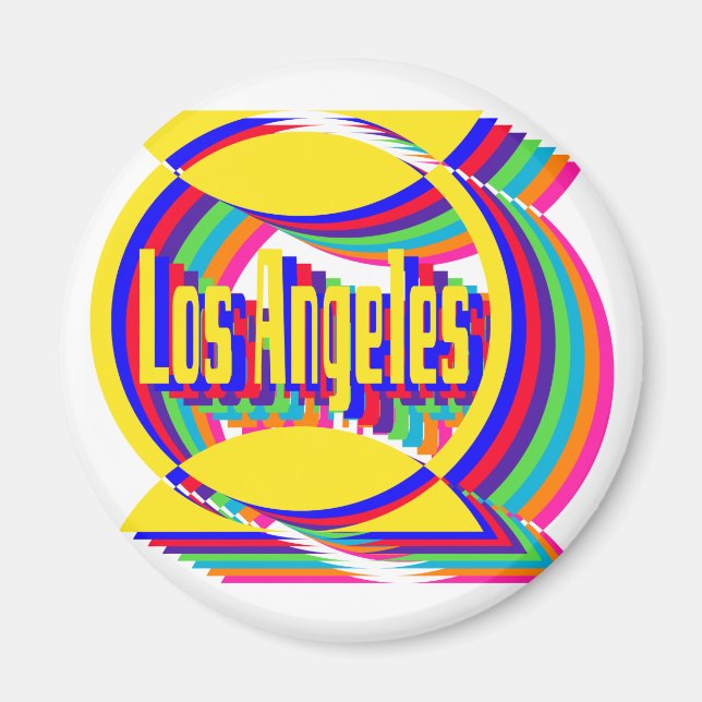 Aimant Magnat combiné couleur 1 de Los Angeles (Devant)