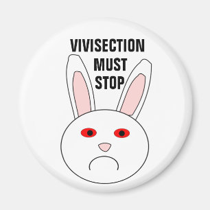 Aimant Magnat de lapin du laboratoire triste