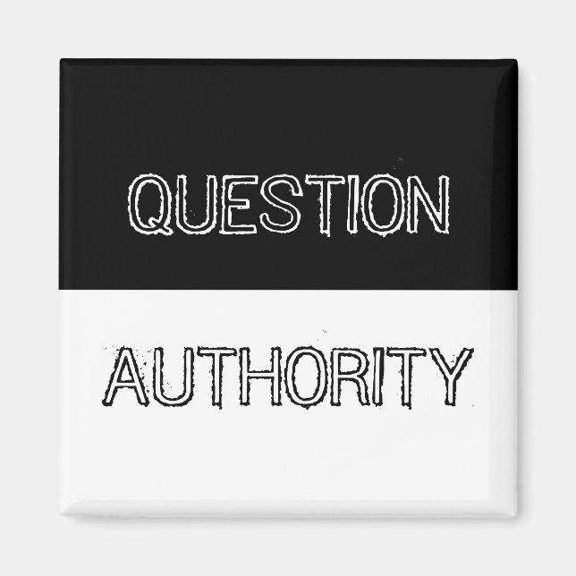 Aimant Magnat de l'autorité des questions (Devant)