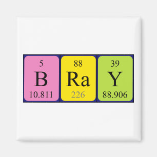 Aimant Magnat de nom de table périodique Bray
