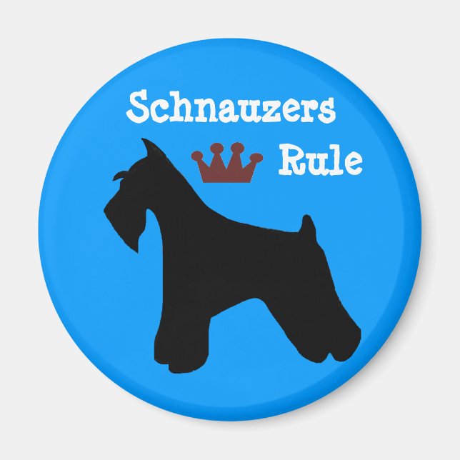 Aimant Magnat de règle Schnauzers (Devant)