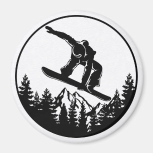 Aimant Magnat de snowboard