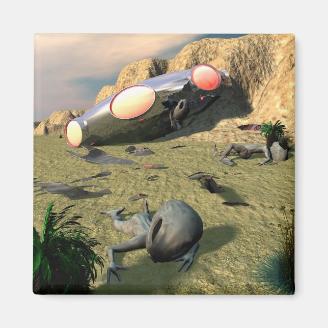 Aimant Magnat d'écrasement de Roswell UFO (Devant)