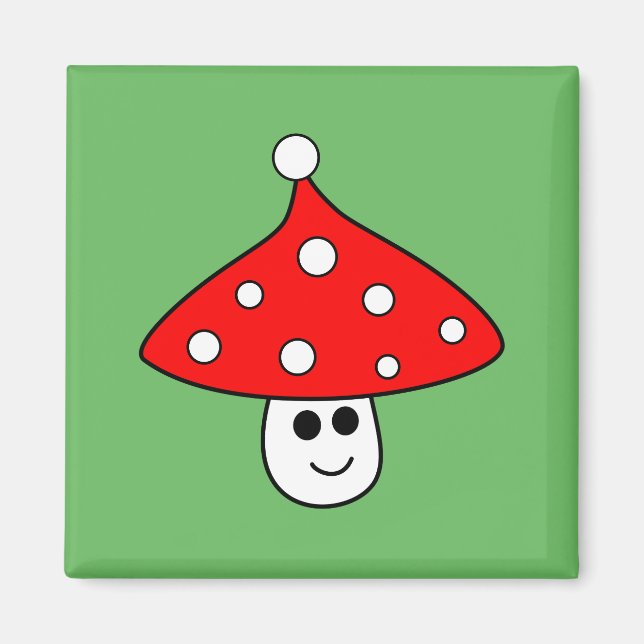 Aimant Magnat du champignon de Santa Hat (Devant)