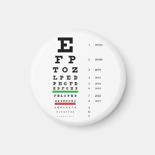 Aimant Magnat du diagramme oculaire de Snellen