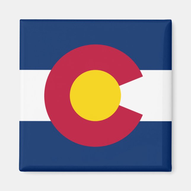 Aimant Magnat du drapeau du Colorado (Devant)