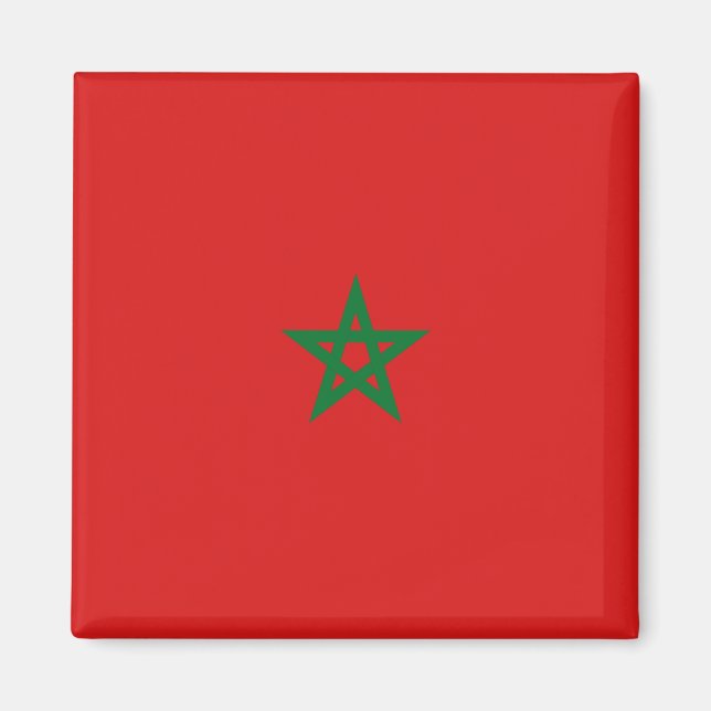 Aimant Magnat du drapeau marocain (Devant)
