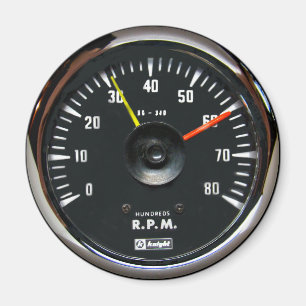 Aimant Magnat rond vintage Analogique Auto Tachomètre