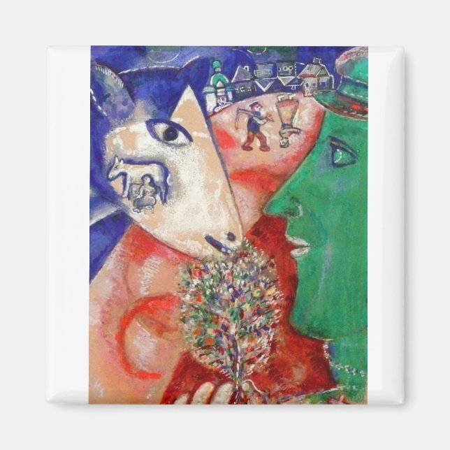 Aimant Magnet, I and the Village, Chagall (Devant)
